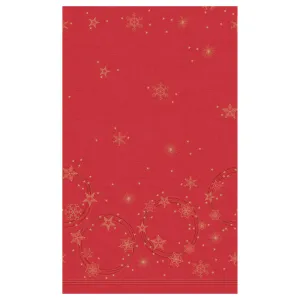 N.J Products Star Shine Red Tablecover 138x220cm