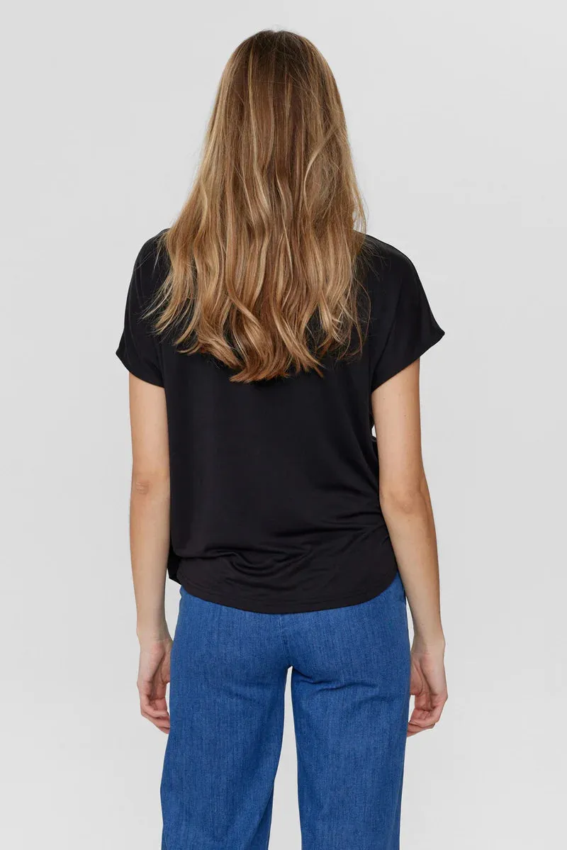 Nümph nutilia blouse caviar short sleeves