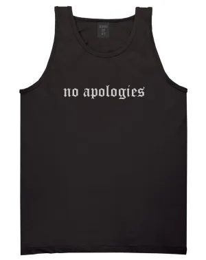 No Apologies Old English Mens Tank Top Shirt