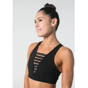 No Strings Attached Black Sports Bra