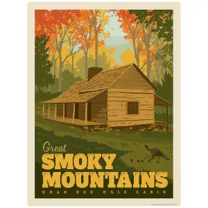 Noah Bud Ogle Cabin Decal Smoky Mtns National Park