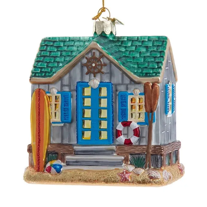 Noble Gems Boat House Glass Ornament