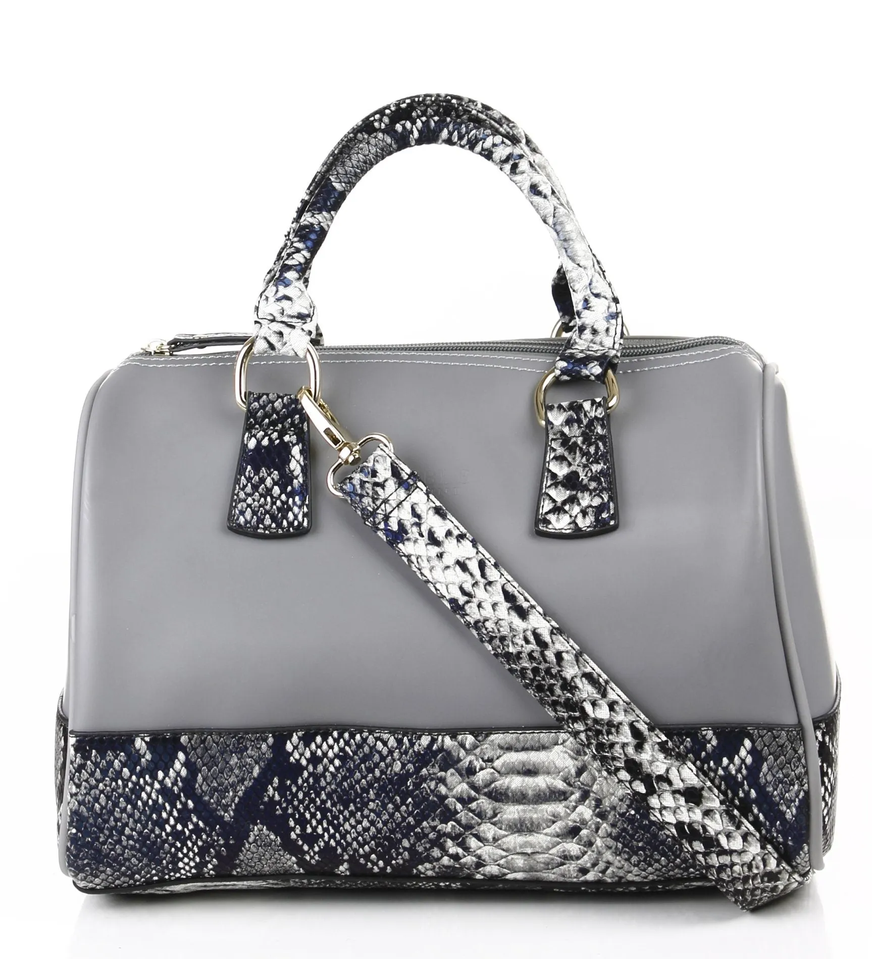 Noble Mount Snake Accent Lorraine Satchel Bag