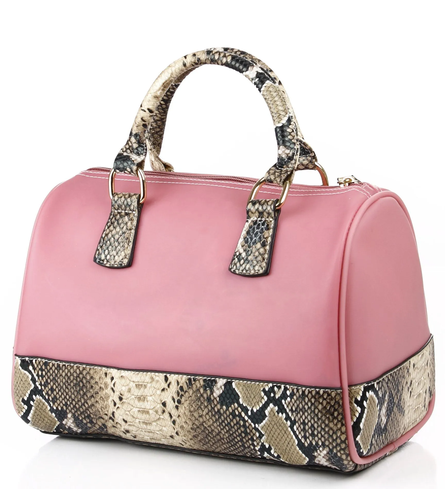 Noble Mount Snake Accent Lorraine Satchel Bag