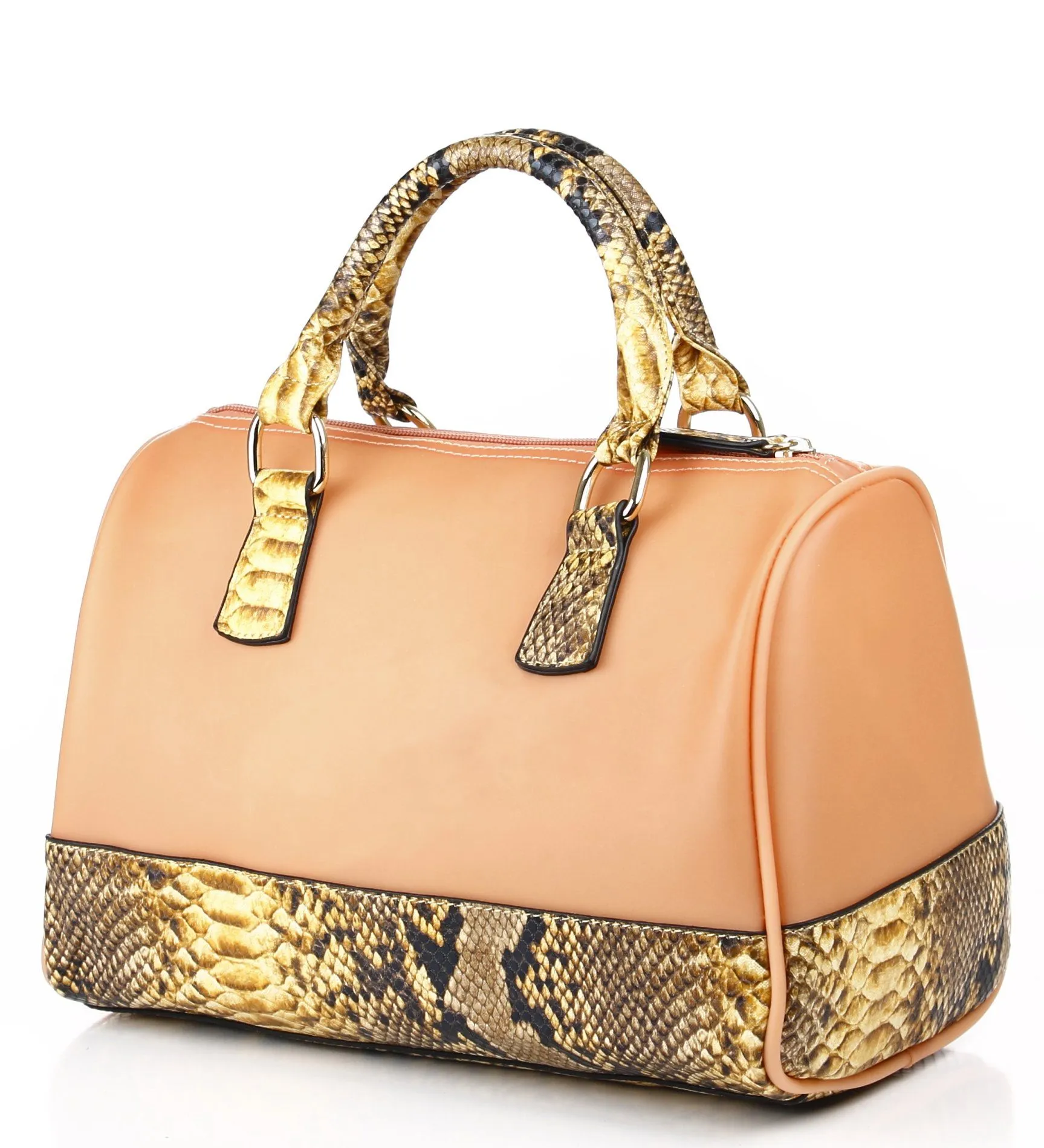 Noble Mount Snake Accent Lorraine Satchel Bag