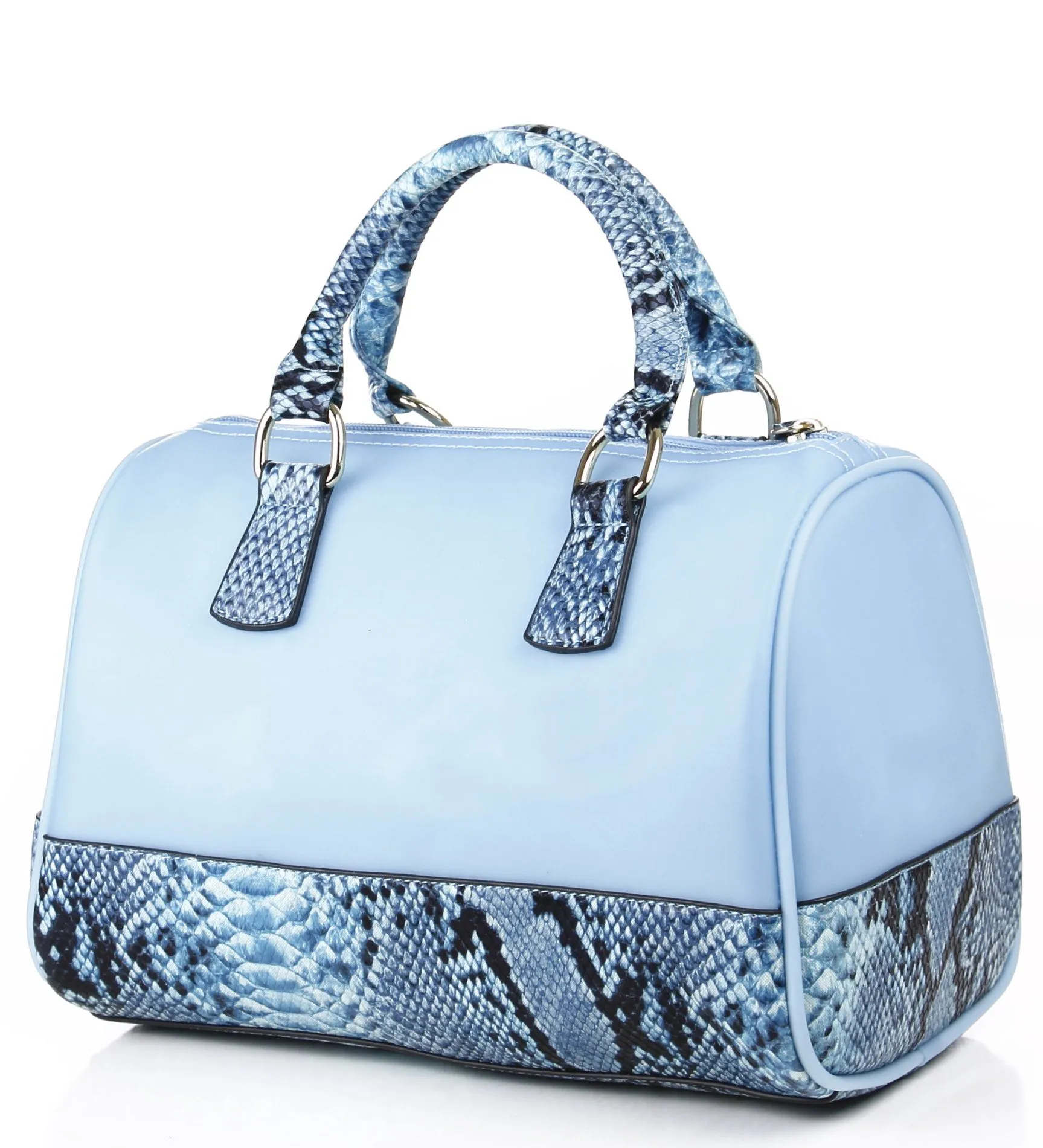 Noble Mount Snake Accent Lorraine Satchel Bag