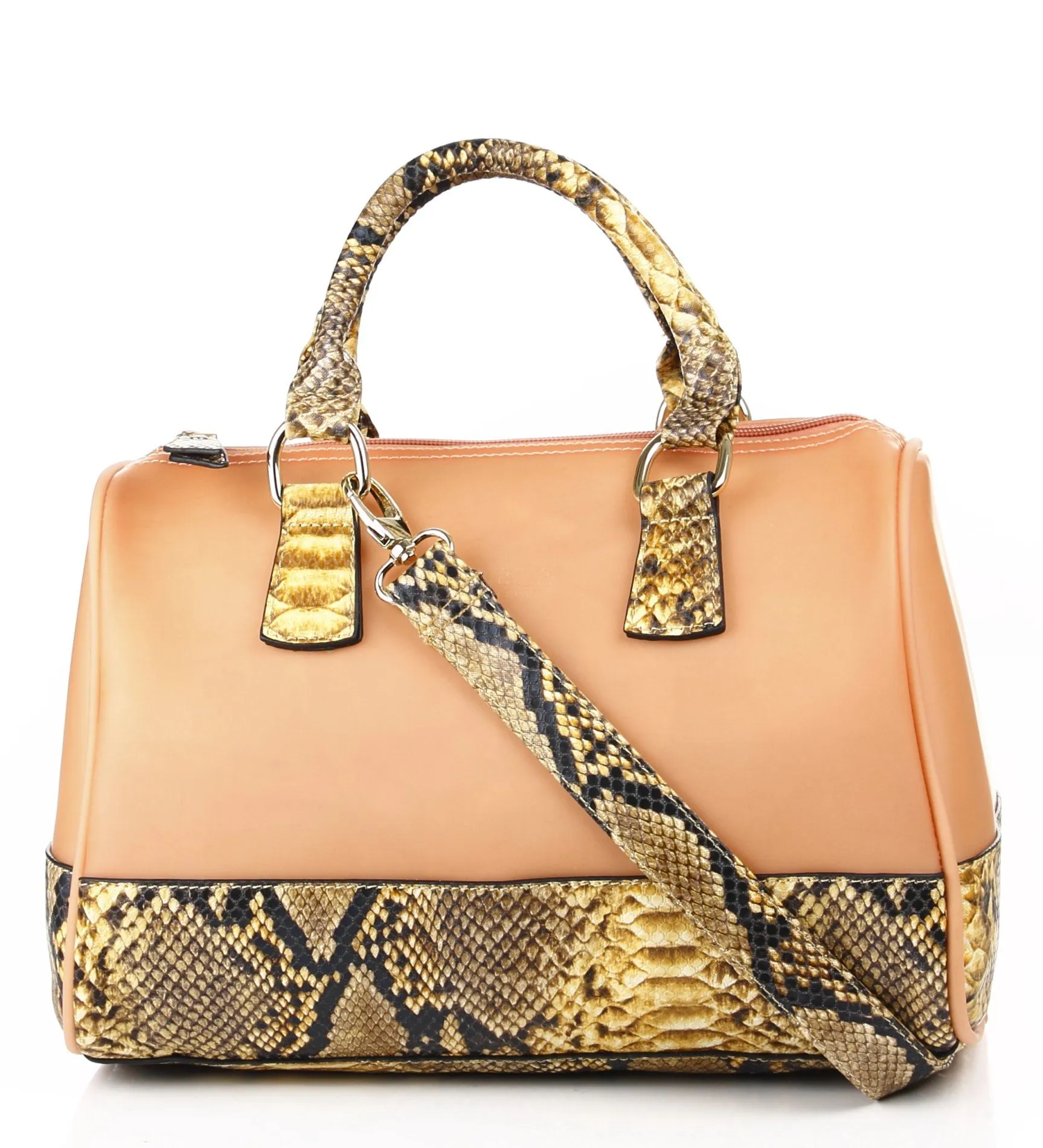 Noble Mount Snake Accent Lorraine Satchel Bag