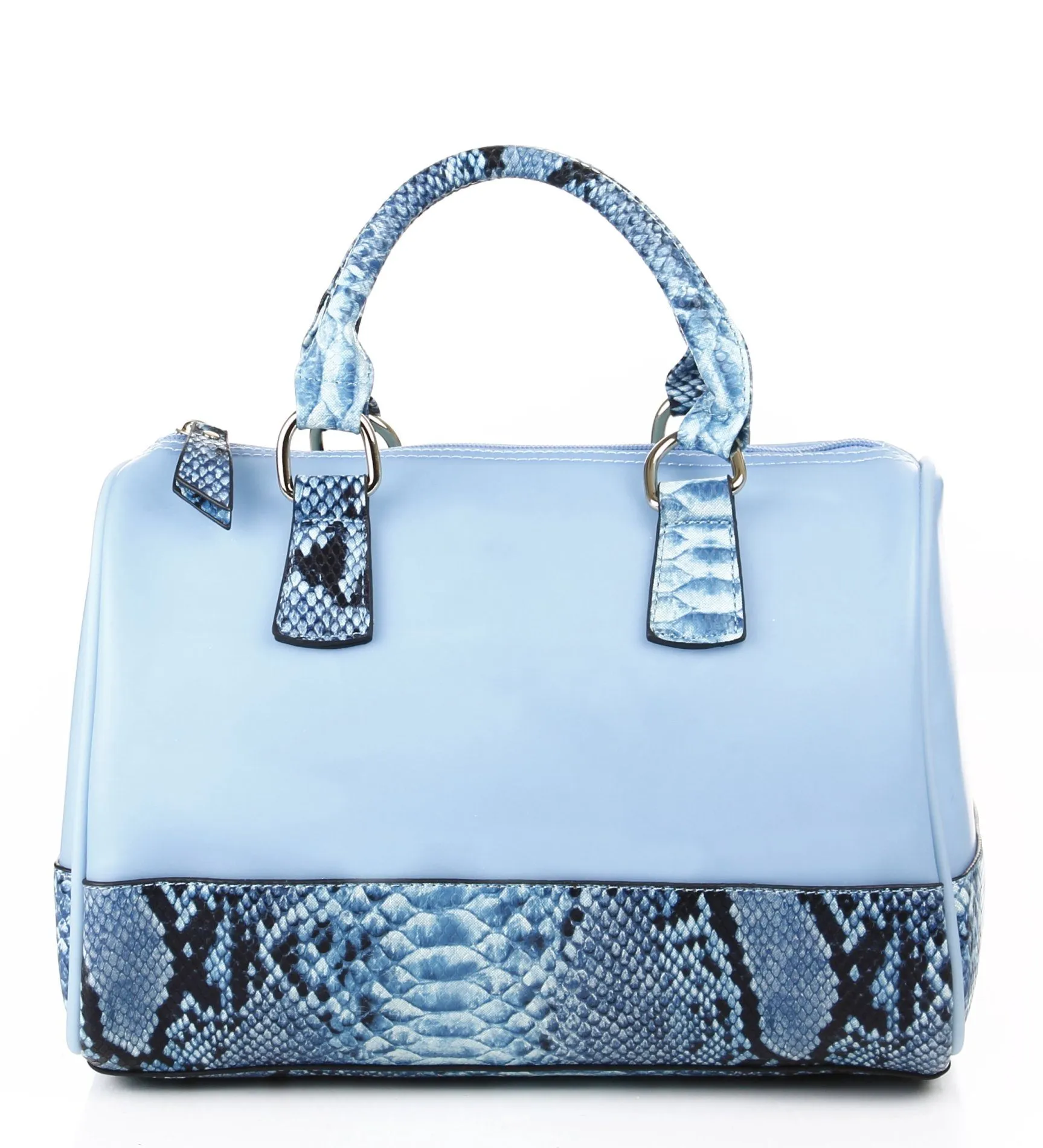 Noble Mount Snake Accent Lorraine Satchel Bag