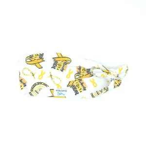 “Nobody Fights Alone” Childhood Cancer Awareness 3-inch headband