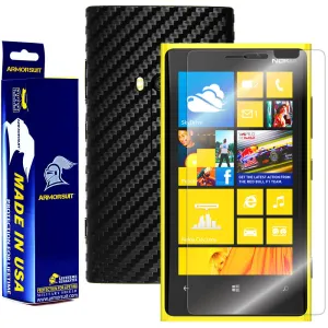 Nokia Lumia 920 Screen Protector   Black Carbon Fiber Film Protector