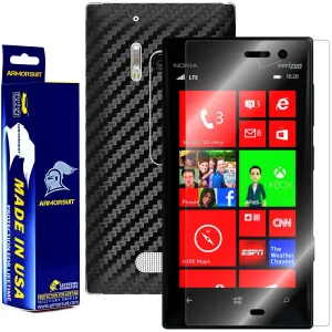 Nokia Lumia 928 Screen Protector   Black Carbon Fiber Film Protector