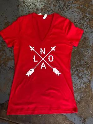 NOLA Arrow, V-Neck Shirt