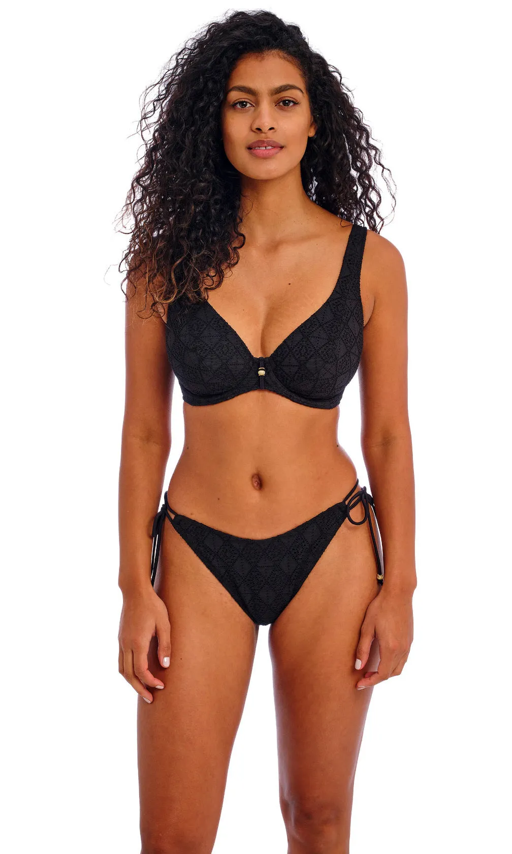 Nomad Nights Black High Leg Bikini Brief, Special Order XS - XL