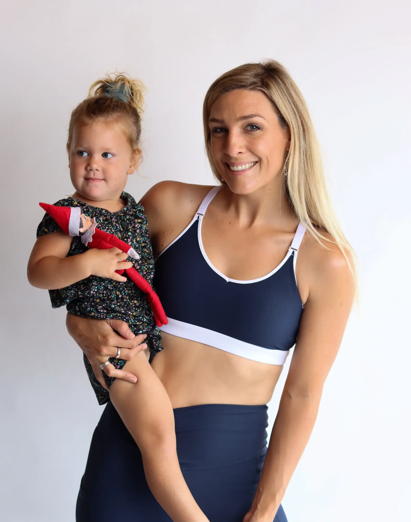 Non BF - Ribbed Smoothie Crop Navy