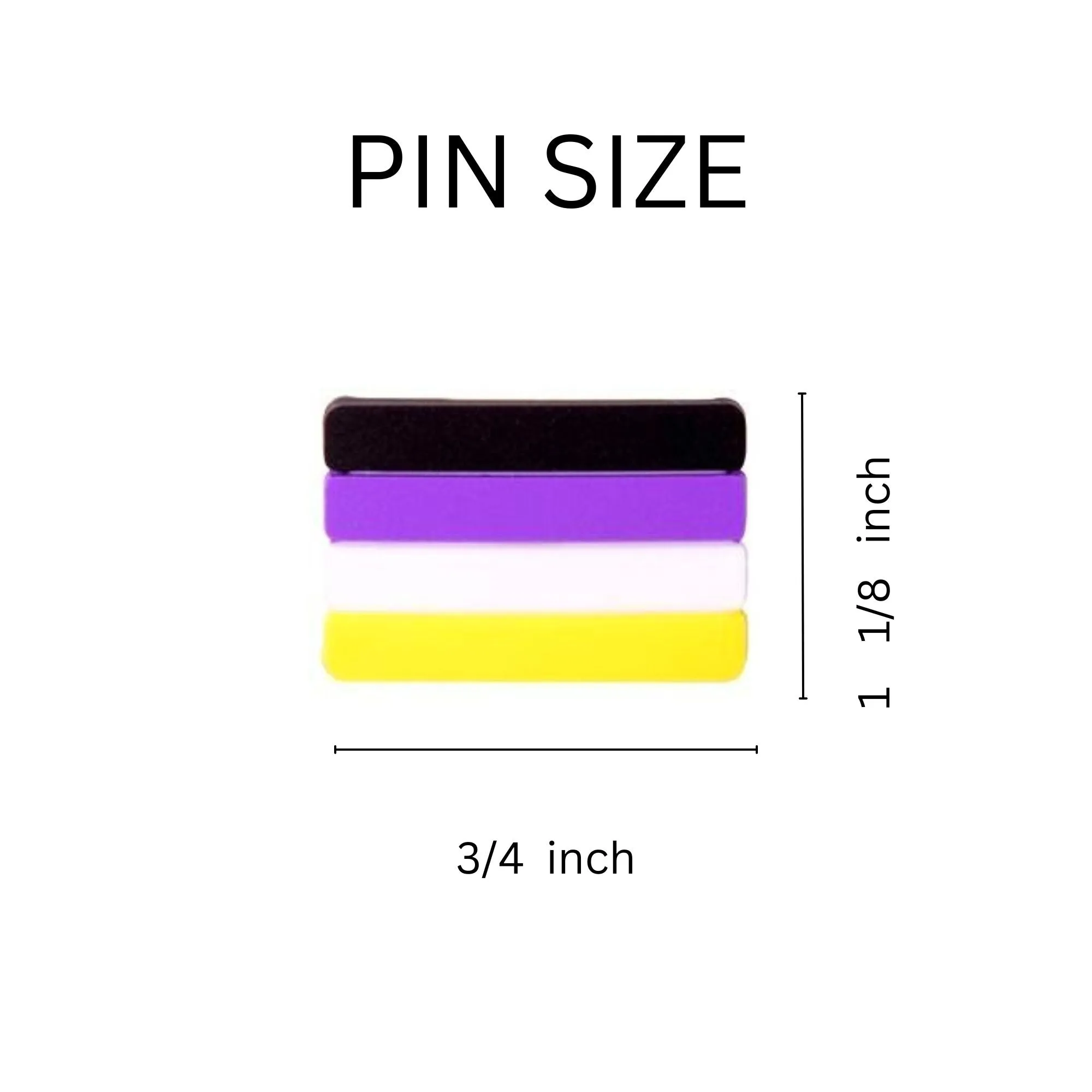 Non-Binary Flag Silicone Pins