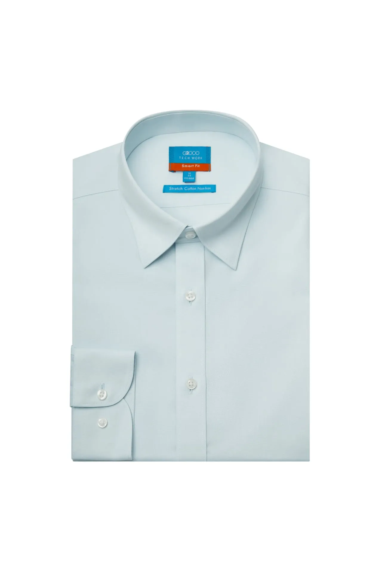 Non-Iron Cotton Spandex Oxford Dress Shirt