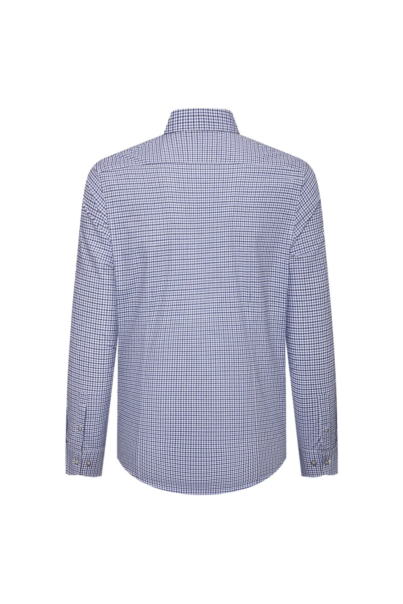 Non-Iron Easy Care Smart Fit Check Shirt with Pocket