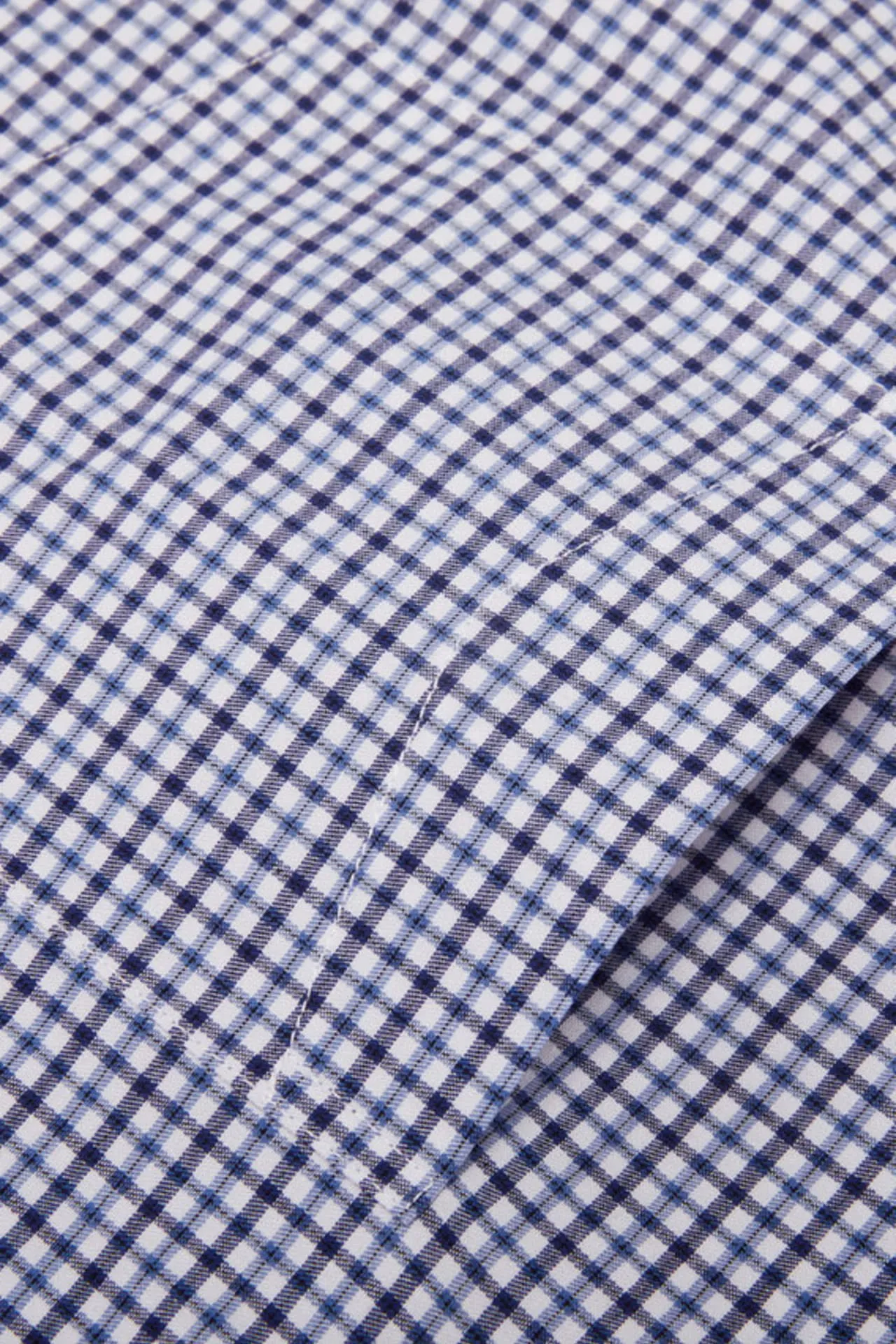 Non-Iron Easy Care Smart Fit Check Shirt with Pocket