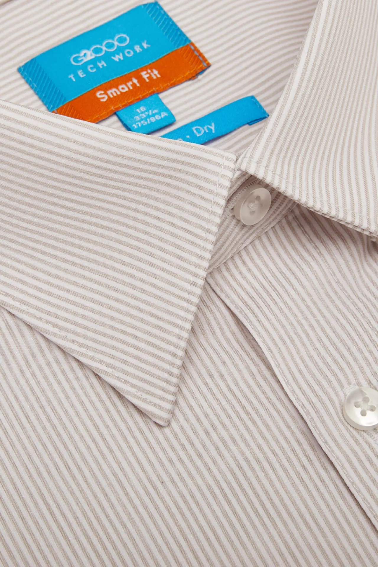 Non-Iron Quick Dry Smart Fit Stripe Shirt