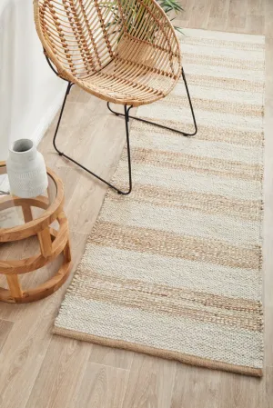 Noosa 555 Runner Rug (Natural White) by Rug Culture