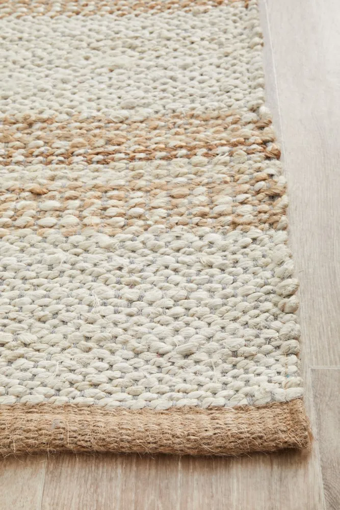 Noosa 555 Runner Rug (Natural White) by Rug Culture