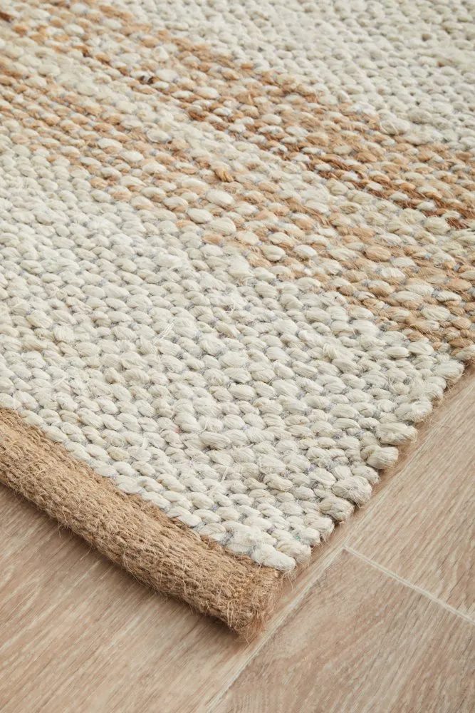 Noosa 555 Runner Rug (Natural White) by Rug Culture