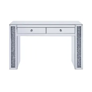 Noralie - Vanity Desk - Mirrored & Faux Diamonds