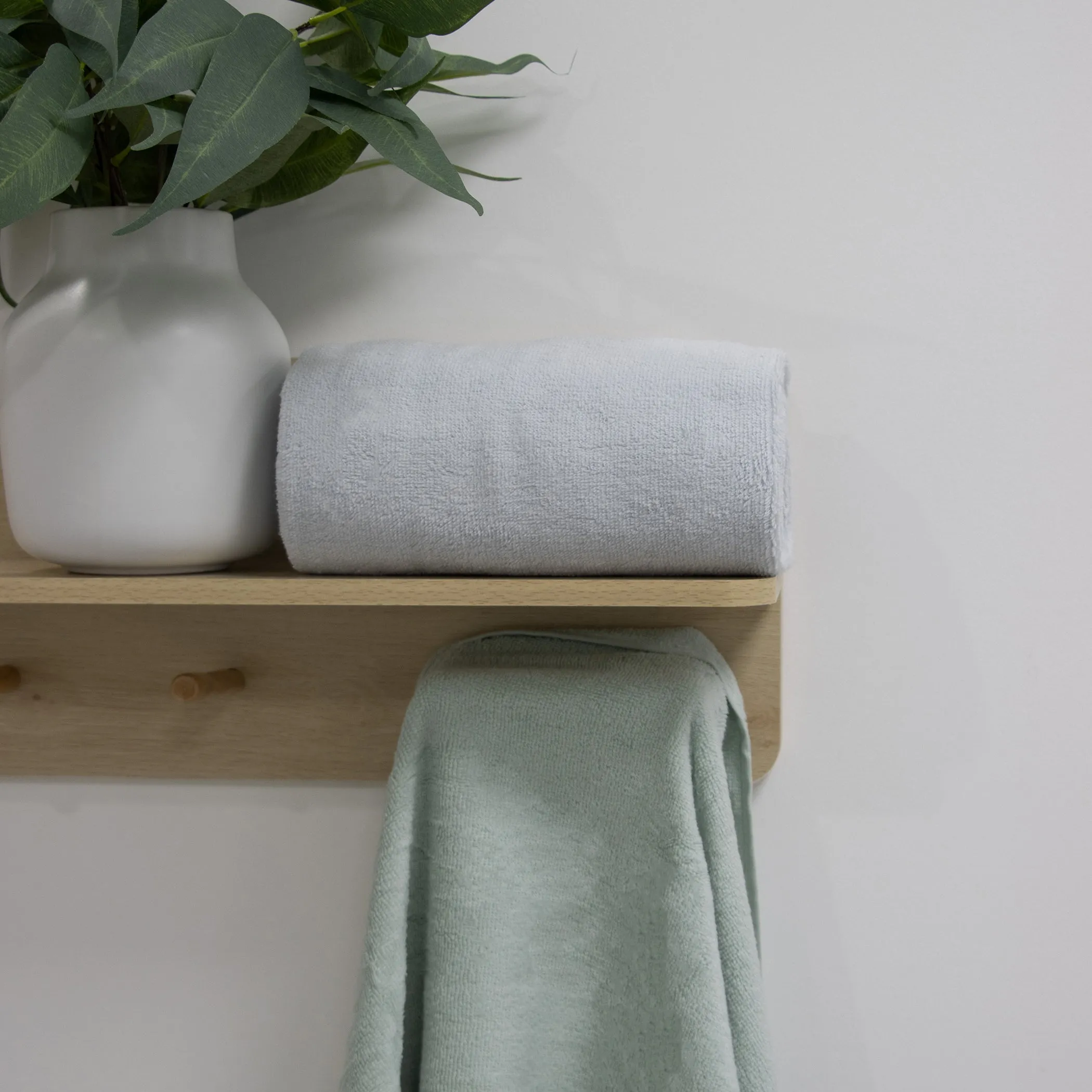 Nordic 2pk Bath Towel Dusty Sky/Dusty Mint