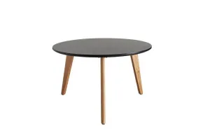 NORDIC Black Round Coffee Table Ø70