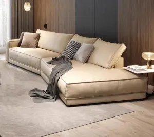 Nordic Micro Fiber Leather Sectional Sofa