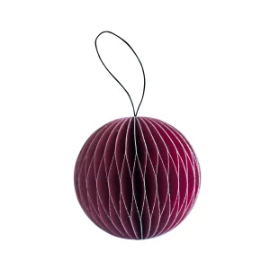 nordic rooms | ornament sphere | red   glitter - seasonal