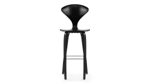 Norman - Norman Bar Stool, Black Ash, 29.5" Seat Height