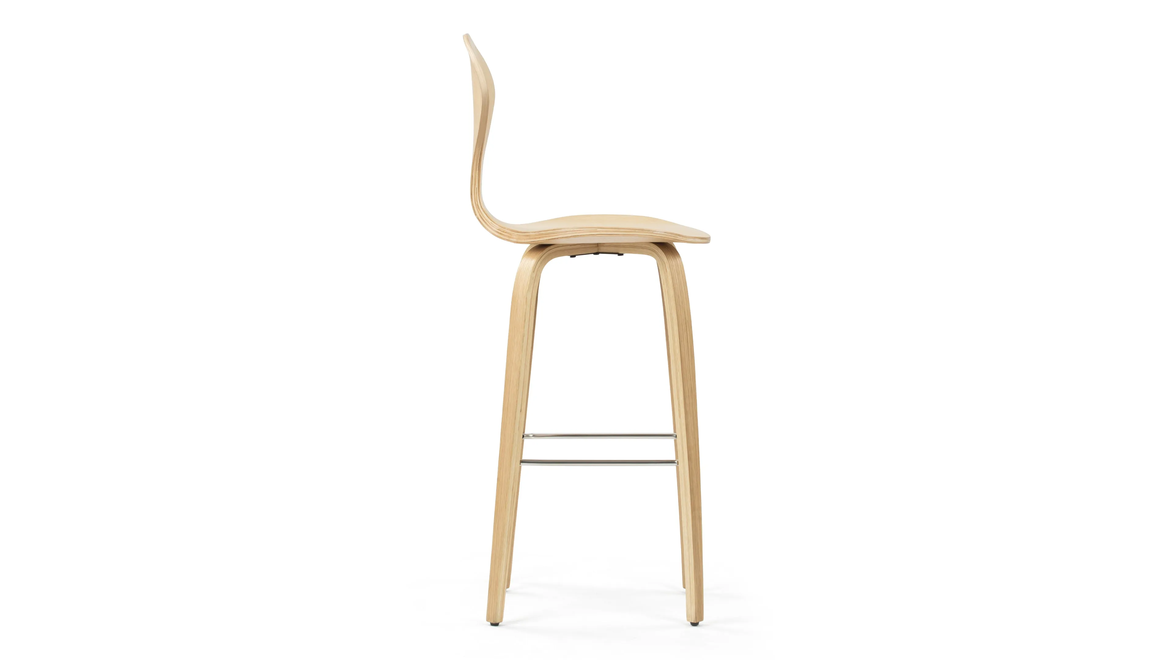 Norman - Norman Bar Stool, Oak, 29.5" Seat Height