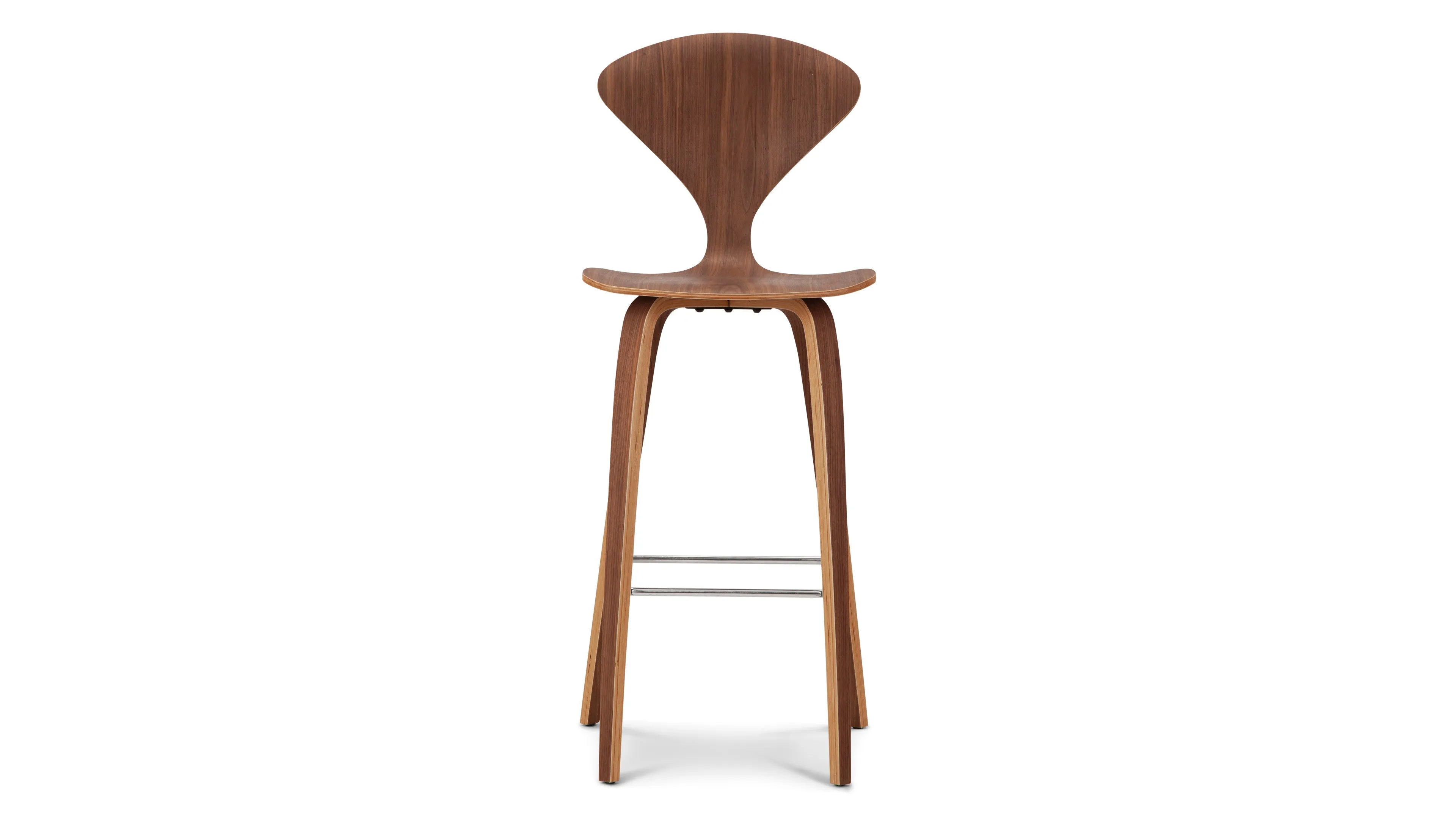 Norman - Norman Bar Stool, Walnut, 29.5" Seat Height