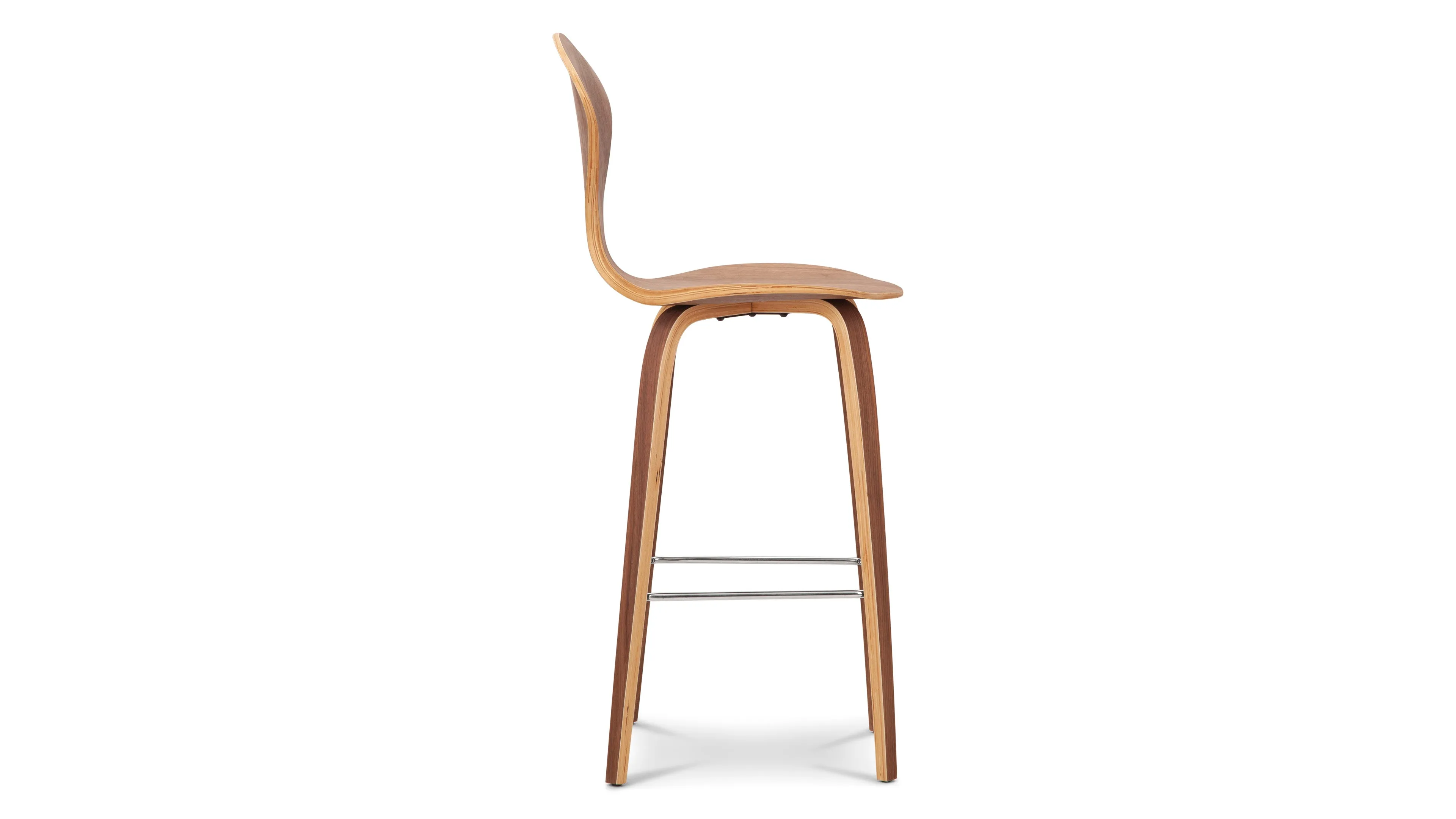 Norman - Norman Bar Stool, Walnut, 29.5" Seat Height