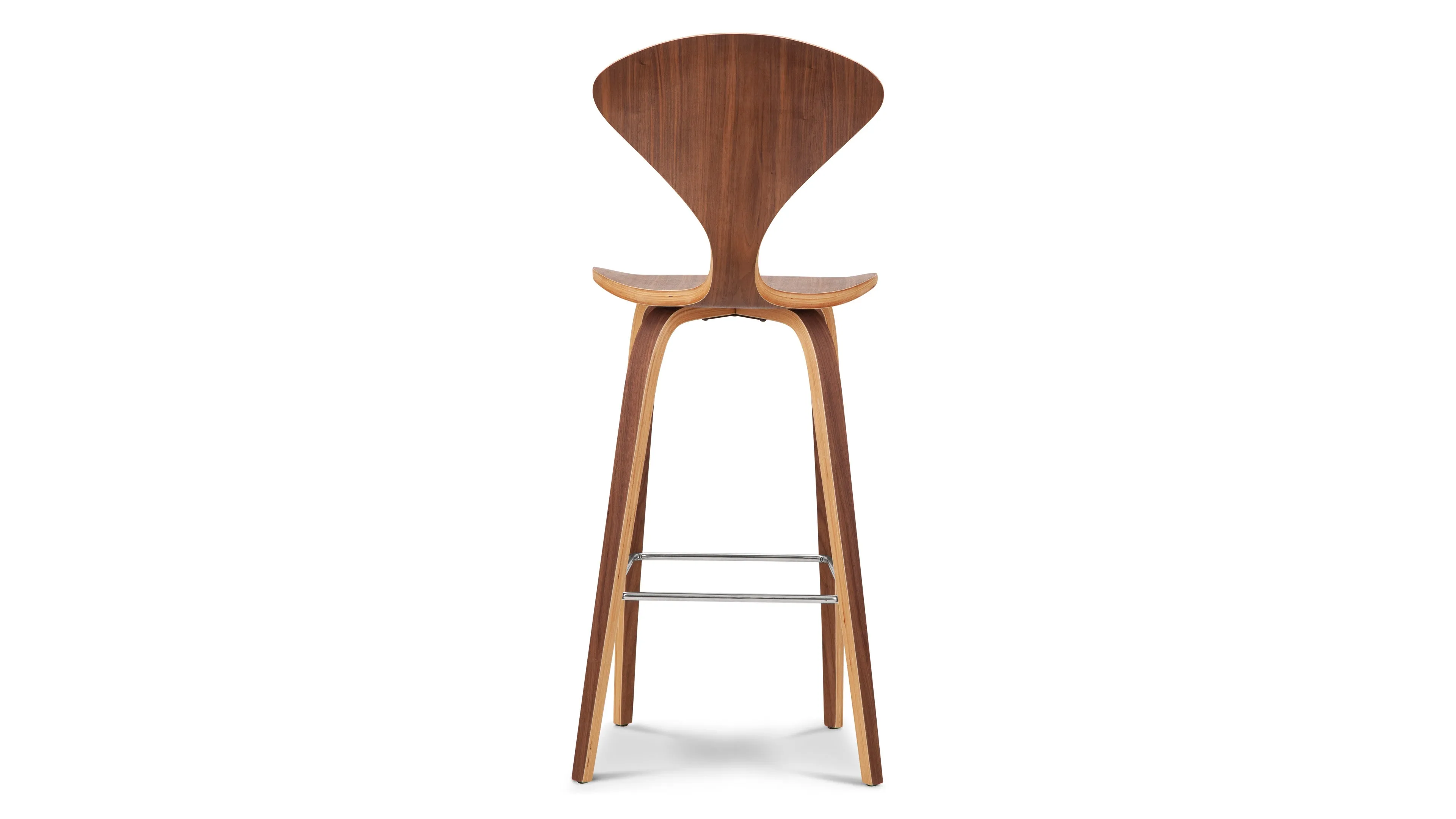 Norman - Norman Bar Stool, Walnut, 29.5" Seat Height