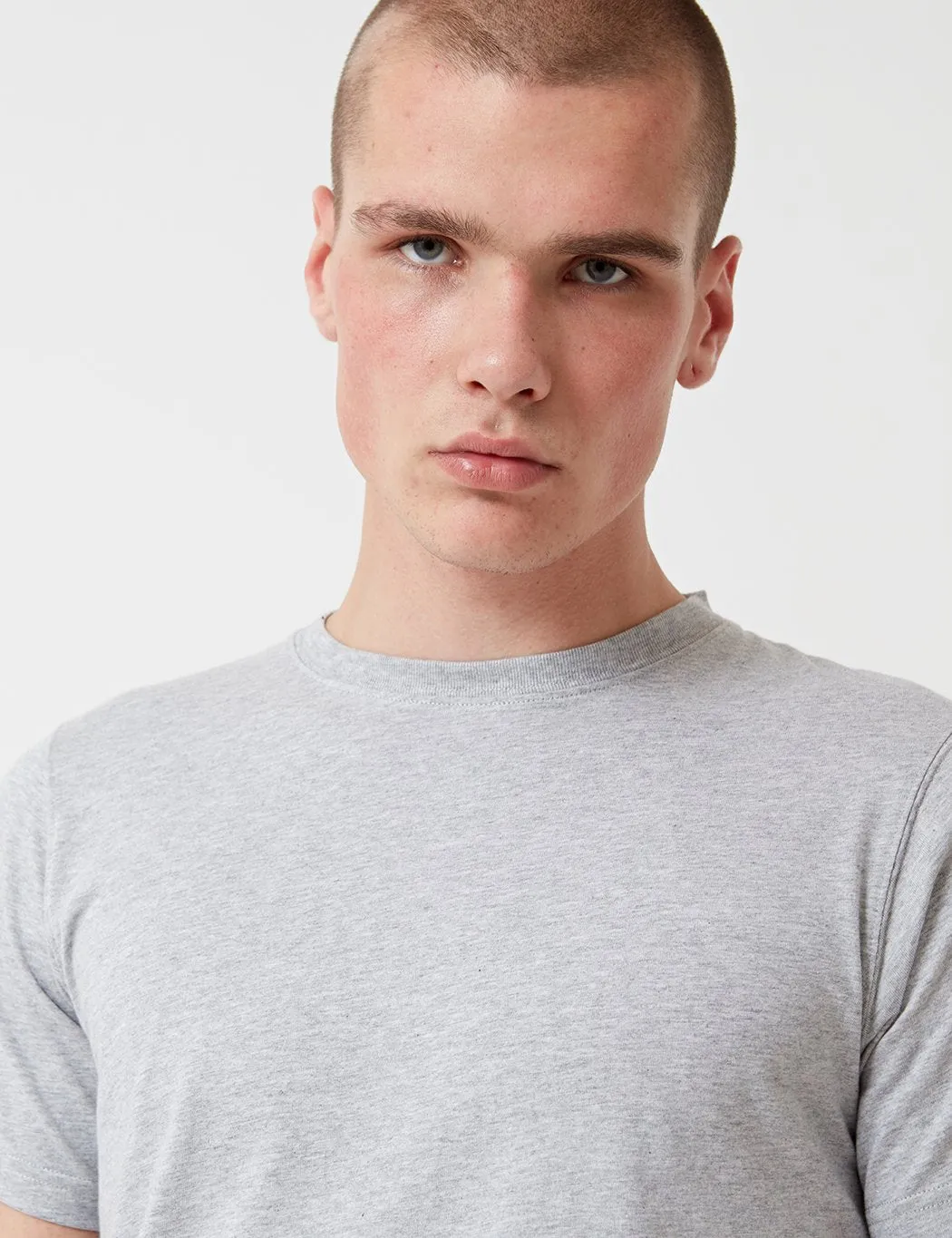 Norse Niels Projects Standard T-Shirt - Light Grey Melange