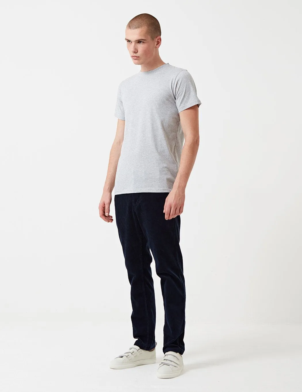 Norse Niels Projects Standard T-Shirt - Light Grey Melange