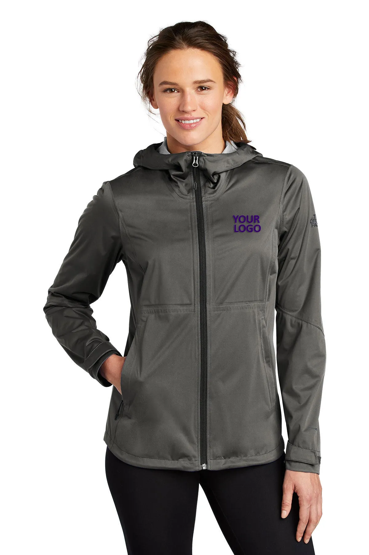 North Face Ladies All-Weather DryVent Stretch Jacket Asphalt Grey