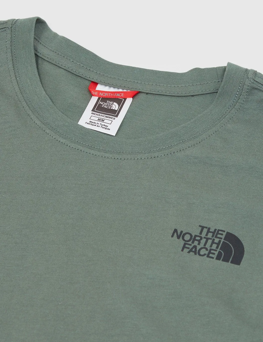 North Face Red Box T-Shirt - Thyme Green