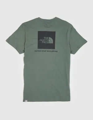 North Face Red Box T-Shirt - Thyme Green