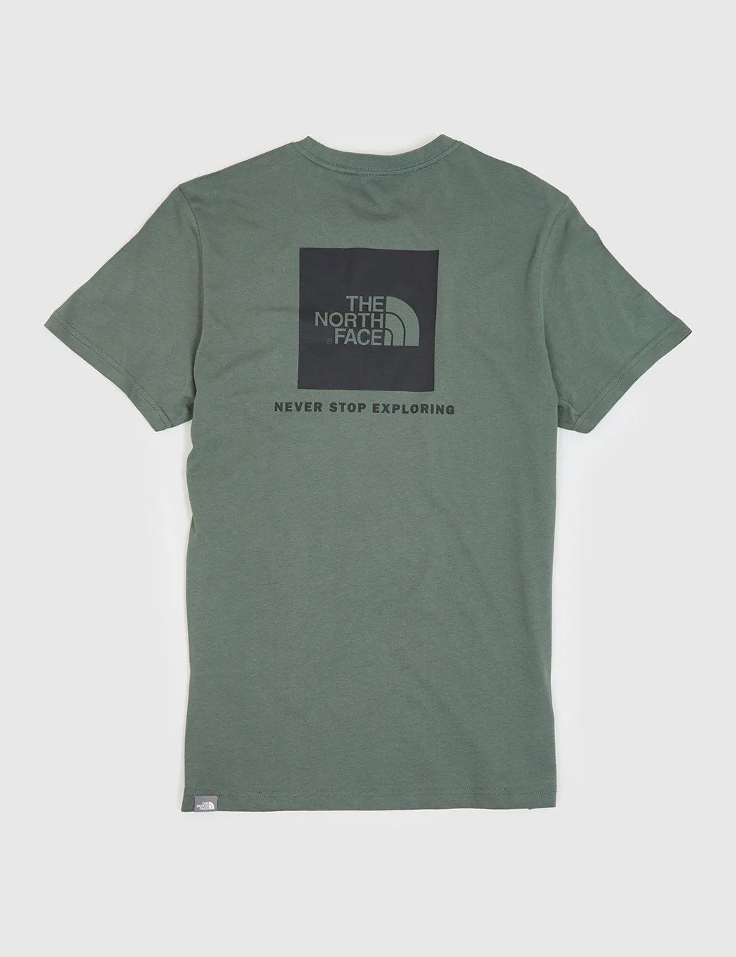 North Face Red Box T-Shirt - Thyme Green