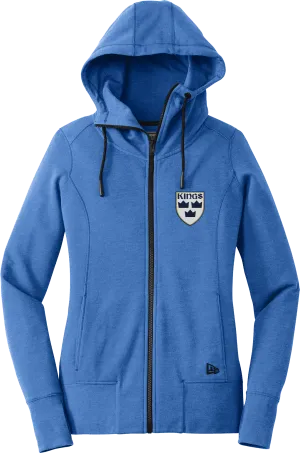 North Jersey Kings New Era Ladies Tri-Blend Fleece Full-Zip Hoodie