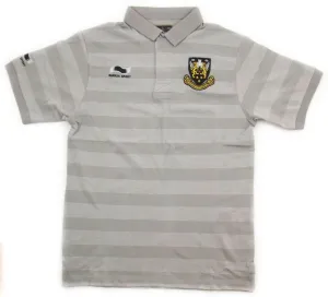 Northampton Saints 2014/15 Travel Grey Adults Stripe Polo