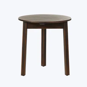 Nostalgia Distressed Espresso Side Table