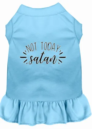 Not Today Satan Screen Print Dog Dress Baby Blue Xxl (18)