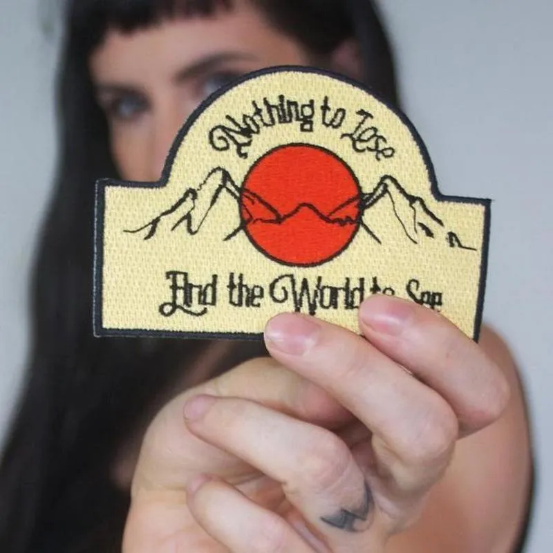 Nothing To Lose Mountain Vintage Retro Patch