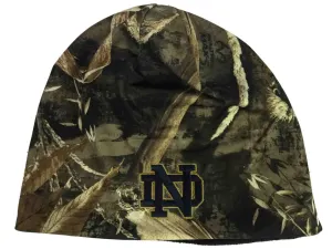 Notre Dame Fighting Irish TOW Realtree Max5 Navy Seasons Reverse Beanie Hat Cap