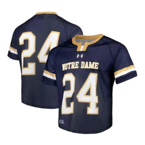 Notre Dame Fighting Irish Under Armour Navy #24 Replica Lacrosse LAX Jersey