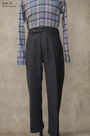 Novelist Trousers - Wool Flannel - 34, 36